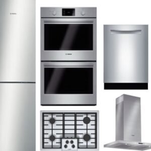 Bosch 500 Series BORECTRHDWWO9 5 Piece Kitchen Appliances Package